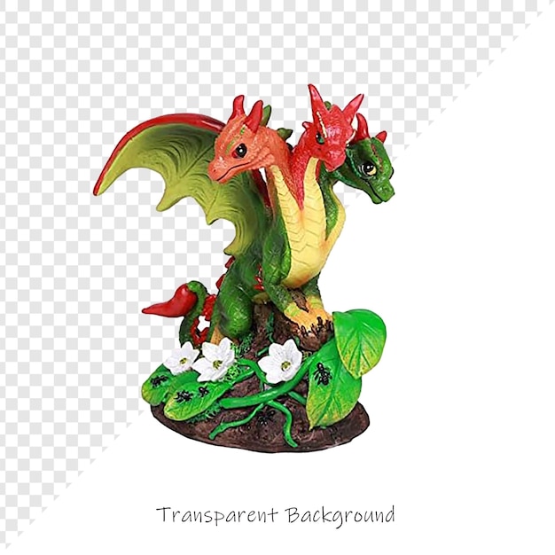 ein Drache, der von der Firma auf weißem Hintergrund hergestellt wurde