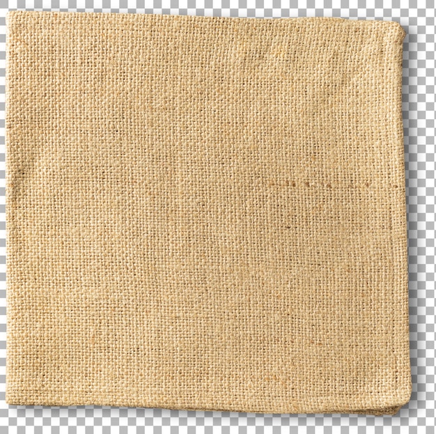 Ein einfaches Texturstück aus Burlap, das häufig in Handwerksverpackungen oder als natürliches Dekorationselement verwendet wird