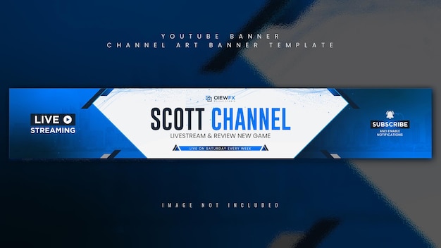 Ein einzigartiges Corporate-YouTube-Cover-Design mit kreativer Vorlage