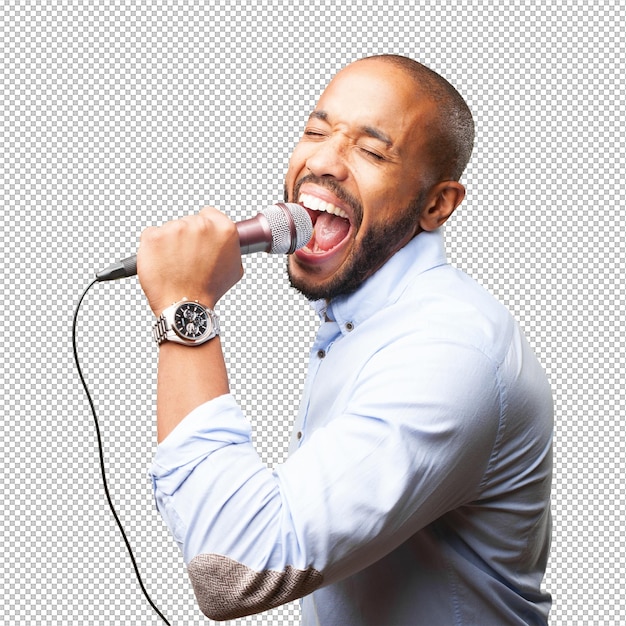 Ein eleganter Mann singt