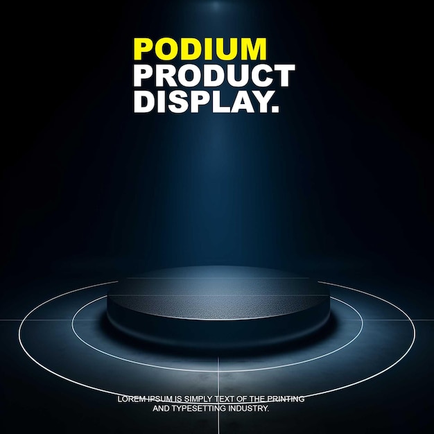 ein elegantes und luxuriöses Podiumsmodell für die Produktpräsentation
