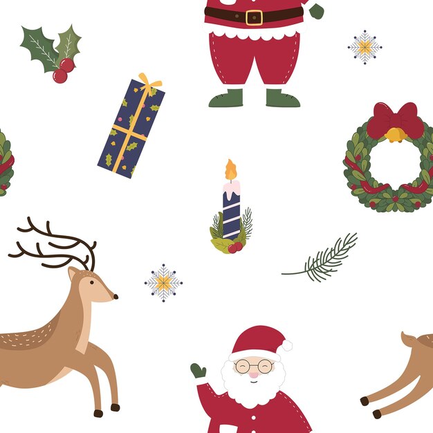 Ein entzückendes und fröhliches Weihnachtsmuster, perfekt für feierliche Feiertage