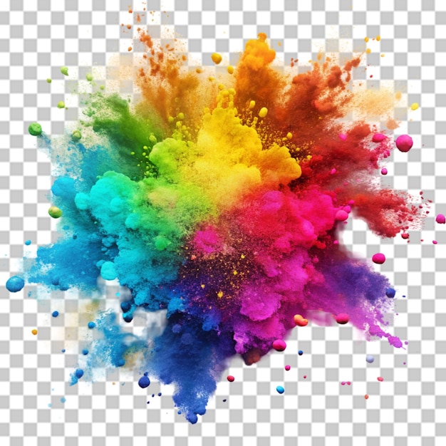 Ein farbenfroher hintergrund mit einem bild eines farbenfrohen farbspritzes