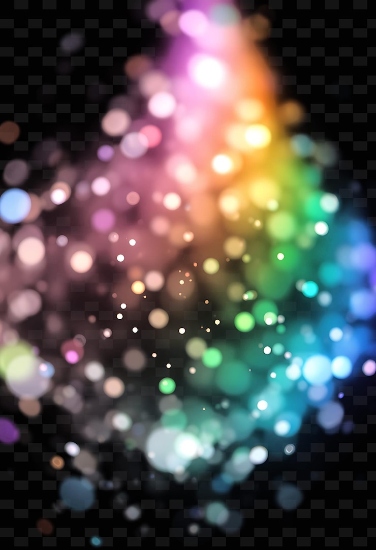 PSD ein farbenfroher hintergrund mit einem regenbogen des lichts und eines regenbogens