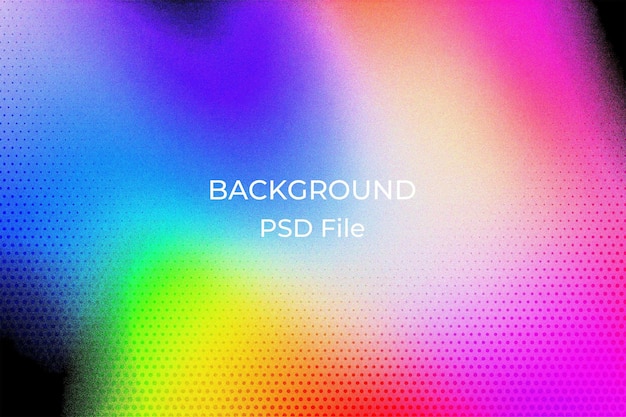 ein farbenfroher Hintergrund mit einem regenbogenfarbenen Hintergrund und den Wörtern, die auf der Unterseite hinterleuchtet sind