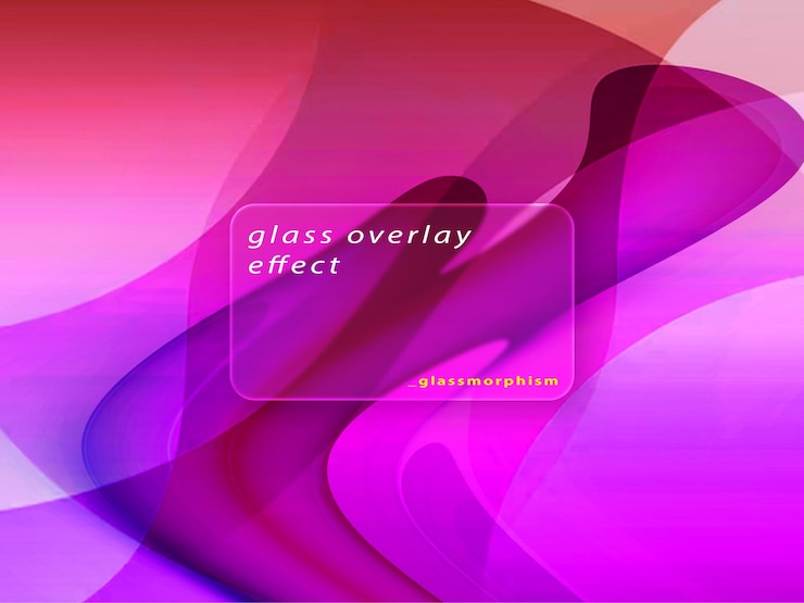 PSD ein farbenfrohes bild eines glases mit dem satz "glas-effekt"