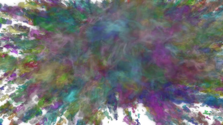 PSD ein farbenfrohes bild mit einem lila und grünen splatter-hintergrund
