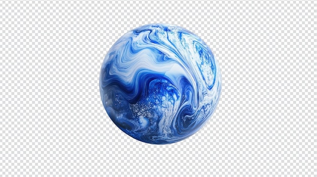 Ein faszinierender, glatter, runder Marmor mit wunderschönen blauen Wirbeln, perfekt für Hausdekorationsprojekte und kreative Designs, die Ruhe und Eleganz hervorrufen