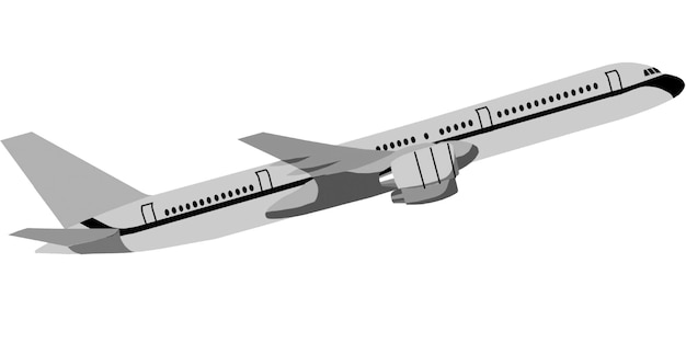 ein Flugzeug mit dem Wort Luft an der Seite