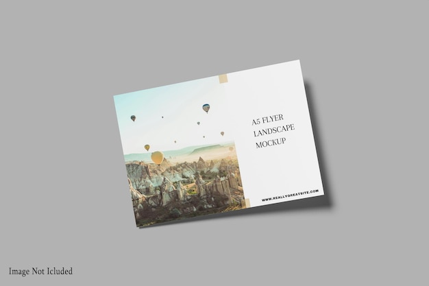 ein Flyer-Landschaftsmockup