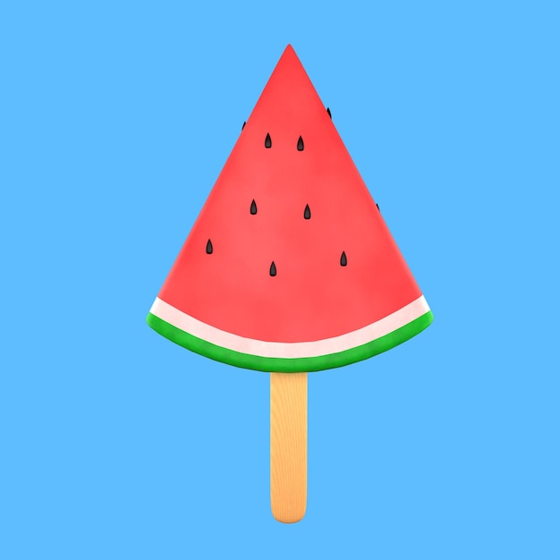 Ein frisches Wassermeloneneis