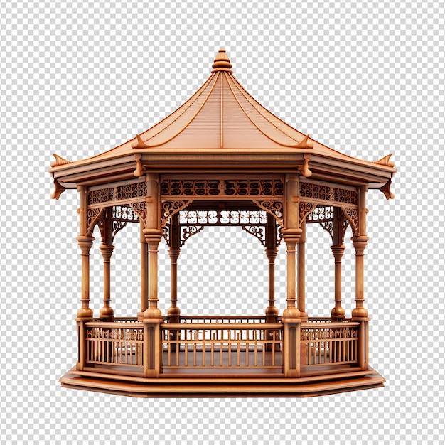 PSD ein gazebo, das auf einem durchsichtigen hintergrund isoliert ist png