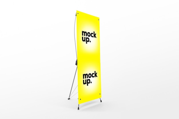 Ein gelbes Banner mit den Worten darauf