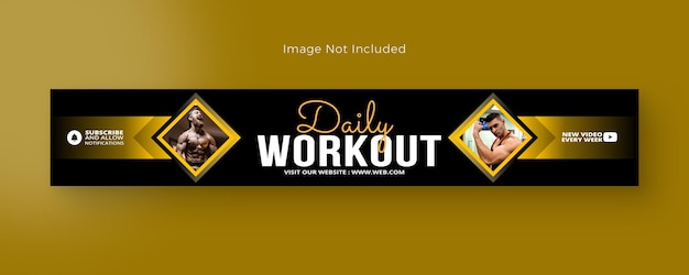 Ein gelbes Banner mit der Aufschrift „Tägliches Training“.