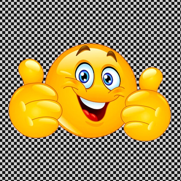 ein gelbes Smiley-Gesicht mit einem Lächeln