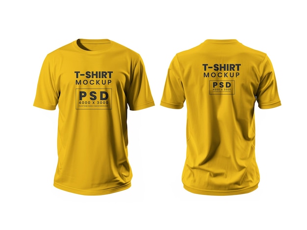 ein gelbes T-Shirt mit den Worten T-Shirts darauf