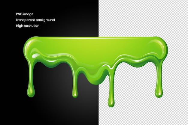PSD ein giftiger terror ein klumpen sprudelnden grünen schleims