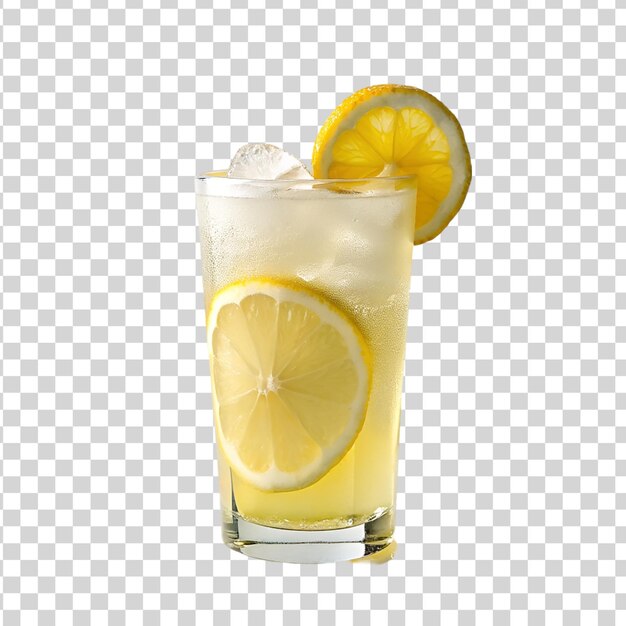 PSD ein glas limonade, isoliert auf durchsichtigem hintergrund