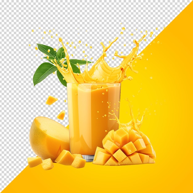 PSD ein glas mango-saft png