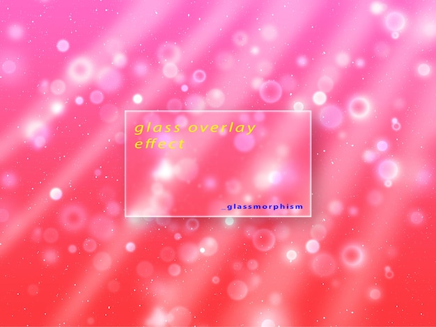 ein Glasbildschirm mit rosa Hintergrund und rosa Hintergrund