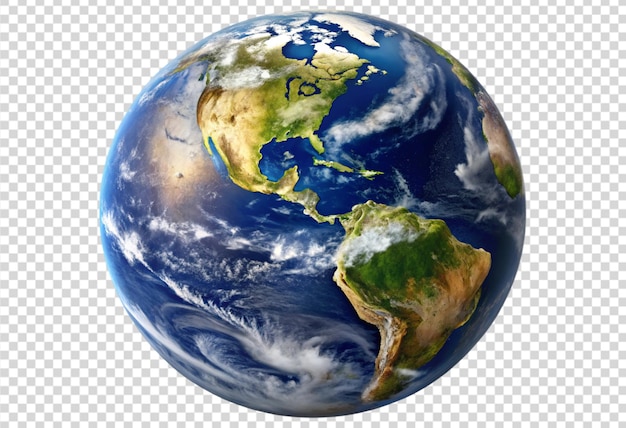 ein Globus mit einer Karte der Erde und der Erde