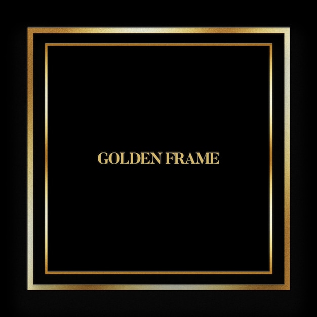 ein goldener Rahmen mit goldener Verkleidung