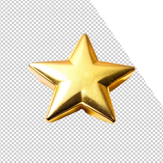 ein goldener Stern mit einem Stern darauf ist gezeigt