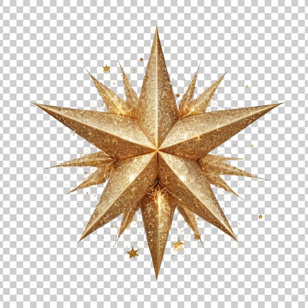 ein goldener Stern mit einem Stern darauf