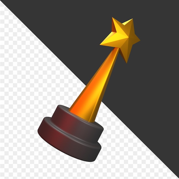 ein goldener Stern mit einem Stern darauf