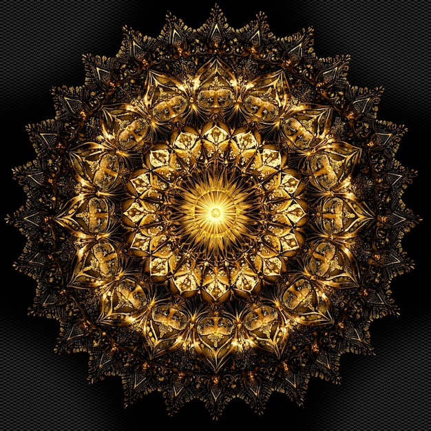 ein goldener und schwarzer Hintergrund mit einem goldenen Stern, der die Uhrzeit von 500 Uhr anzeigt