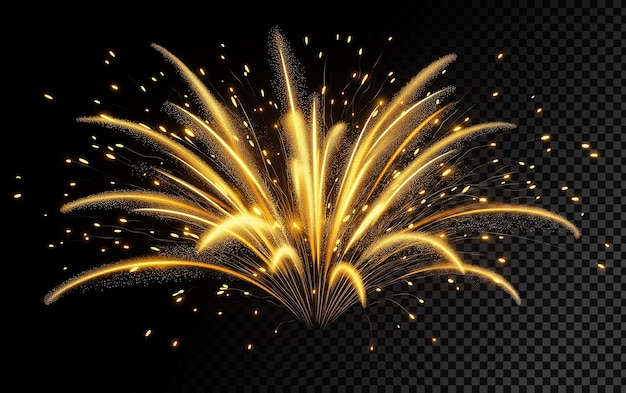 Ein goldenes Feuerwerk