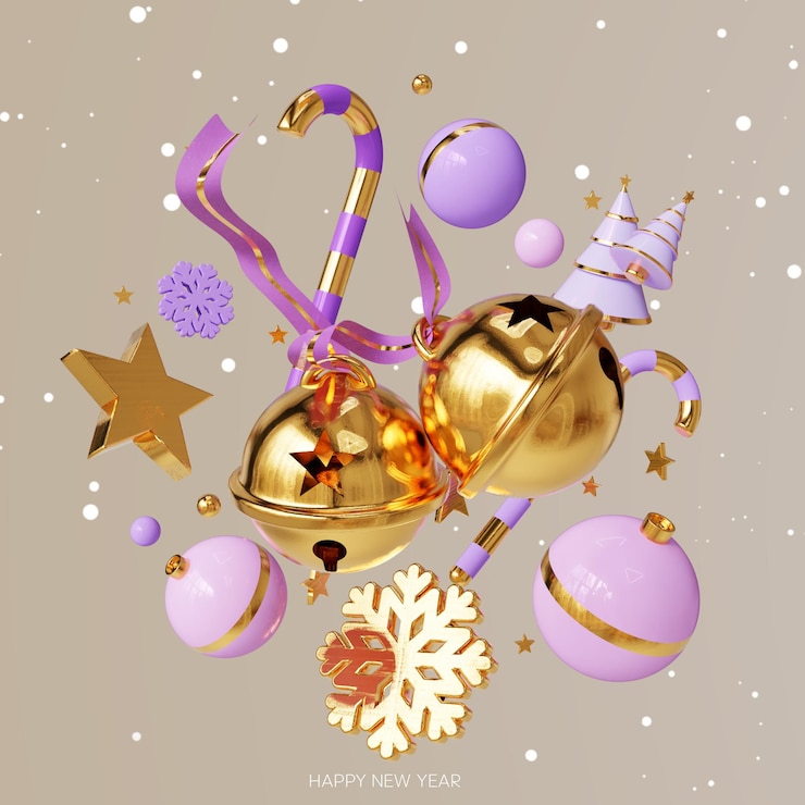 PSD ein goldenes ornament mit einer goldenen dekoration und ein goldener ball mit einer weihnachtsdekoration