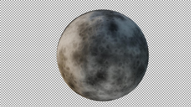 ein großer Mond mit weißem Hintergrund