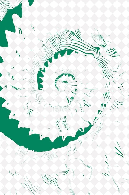 ein grünes und weißes Design mit einem grünen Hintergrund mit einer weißen Blume