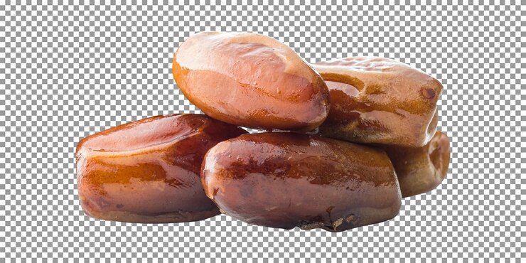 PSD ein haufen dattelfrüchte mit transparentem hintergrund