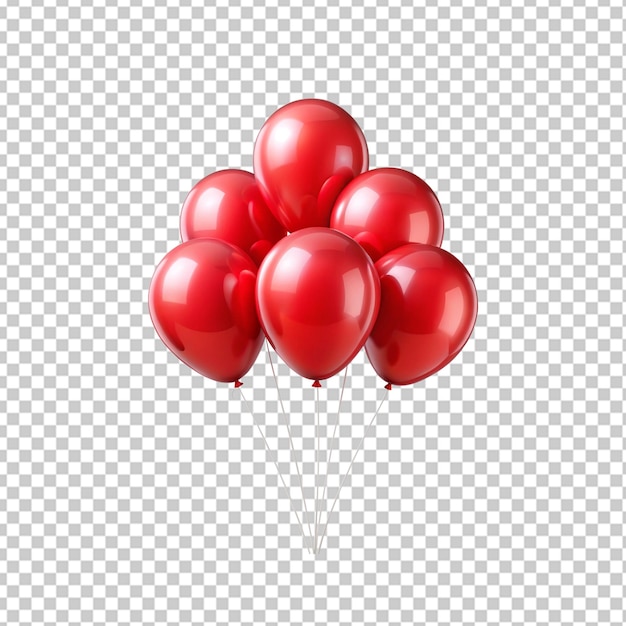 Ein Haufen roter Ballons, perfekt für eine Feier oder eine Party