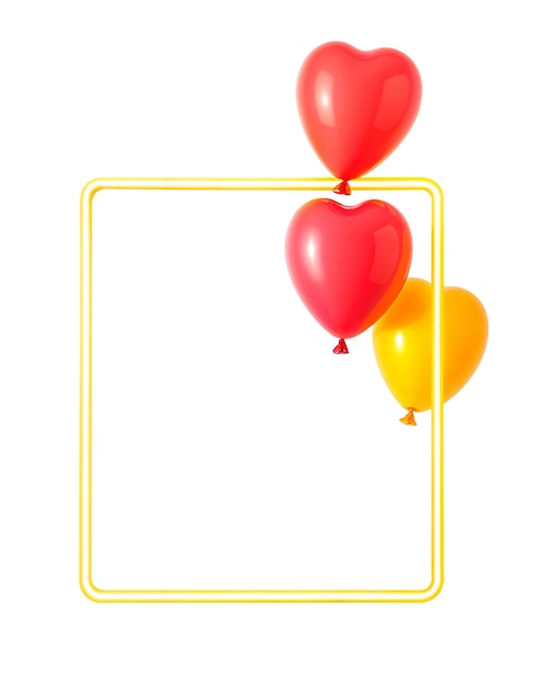 Ein Haufen schwimmender Ballons isoliert