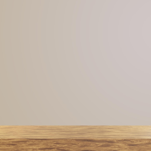 ein Holzregal mit grauem Hintergrund und einer weißen Wand dahinter