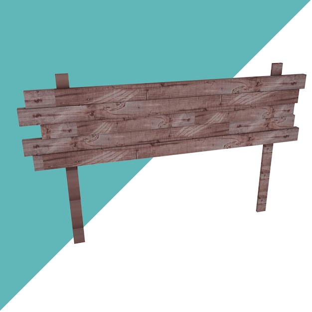 ein Holzschild, auf dem eine Straße steht