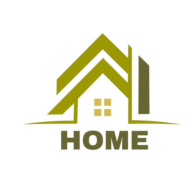 ein Home-Logo mit dem Wort Home darauf