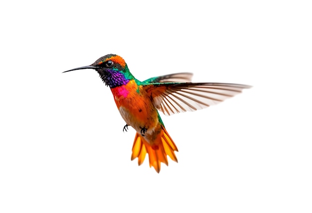 Ein isolierter Kolibri