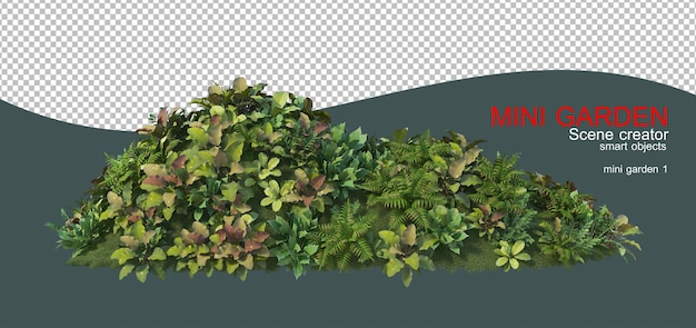 Ein kleiner Garten mit mehreren Pflanzen