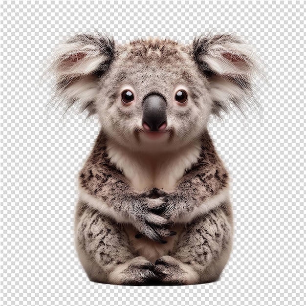 PSD ein koala, das in die kamera schaut