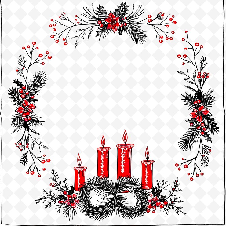 PSD ein kranz mit einem kranz, auf dem steht "weihnachten"