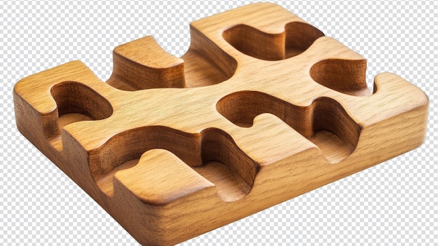 Ein kreatives und ansprechendes Holzpuzzle mit miteinander verbundenen Teilen, ideal für die Entwicklung von kritischem Denken und Problemlösung bei Kindern und Erwachsenen gleichermaßen