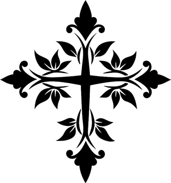 ein Kreuz mit einem Muster, auf dem das Wort "quot" steht