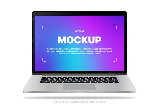 Ein Laptop mit einem Bildschirm, auf dem „Tolles Mockup“ steht.