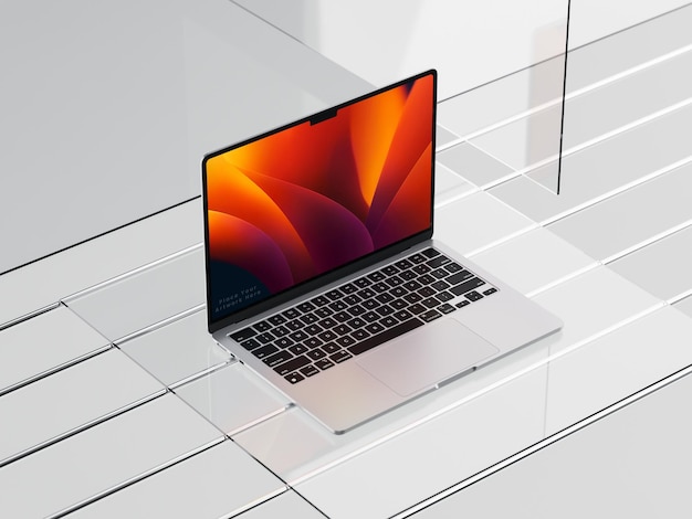 ein Laptop mit Mockup-Design