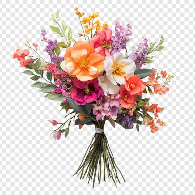 Ein lebendiger Blumenstrauß Eine atemberaubende Blumenarrangement