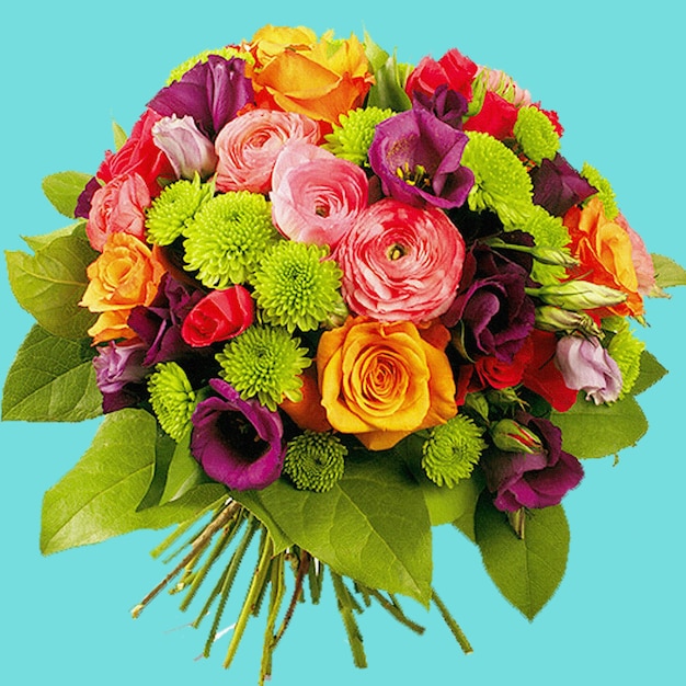 Ein lebendiger Frühlingsbouquet